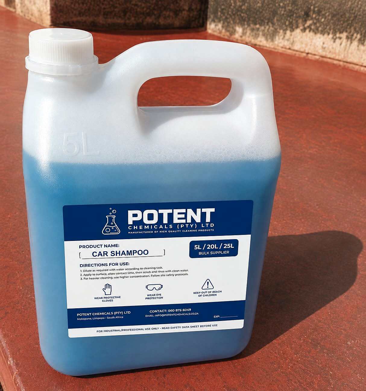 Potent Wash & Wax Car Shampoo 5L